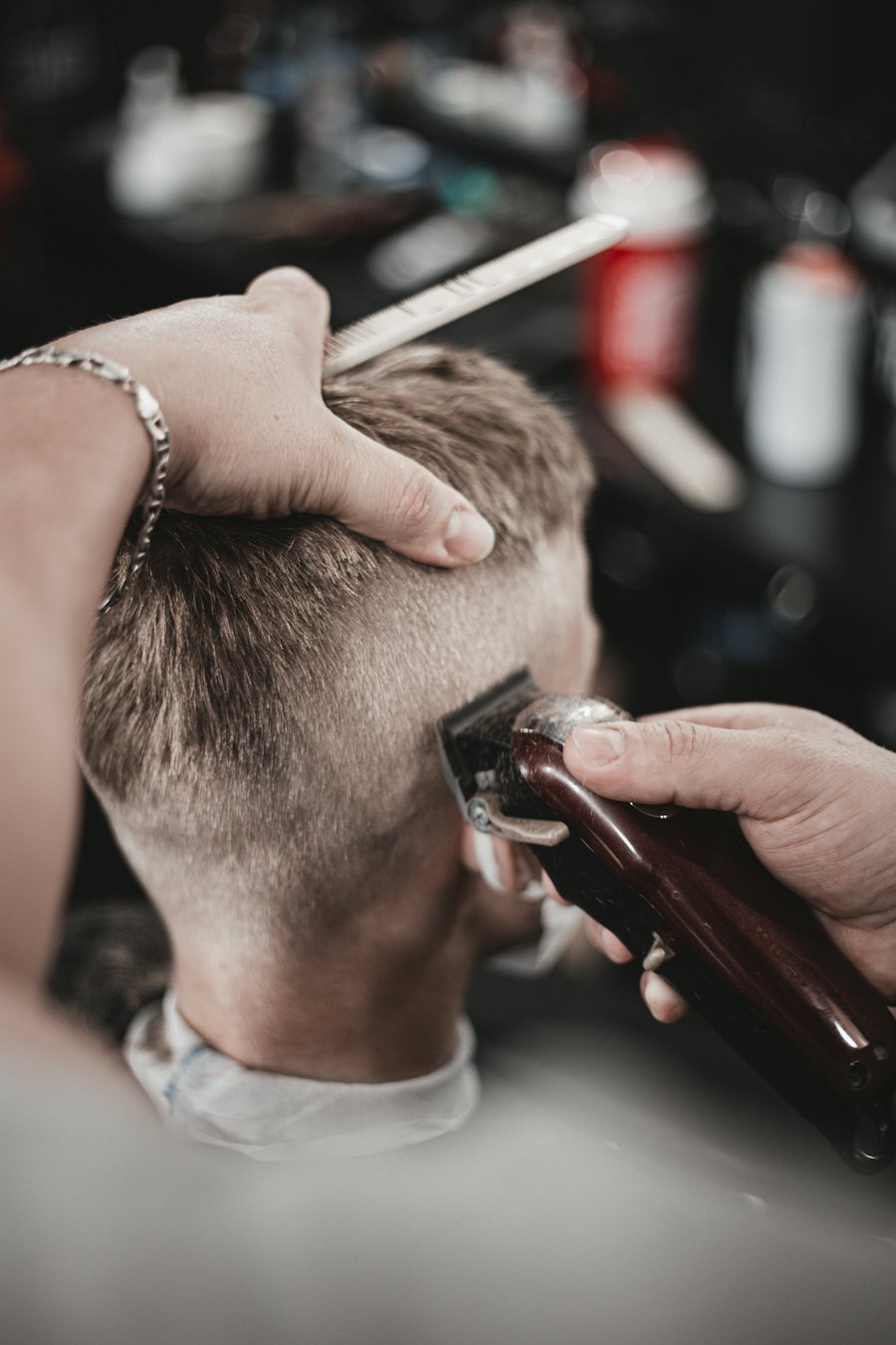 Corte degradê finalizado